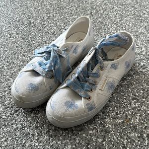 Gently worn Loveshackfancy x Superga shoes